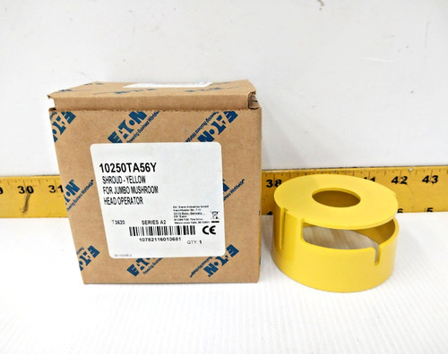 Eaton Pushbutton 30.5 mm Heavy-Duty Shroud For Mushroom Head Operator 10250TA56Y