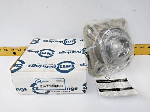 New ami Bearings Stainless Steel Flange Mount Bearing 2" Bore  MUCF210-32