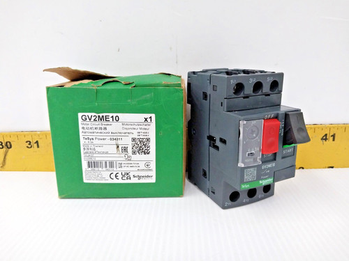 New Schneider / Telemecanique Adjustable 4-6.3 Amp Motor Circuit Breaker GV2ME10