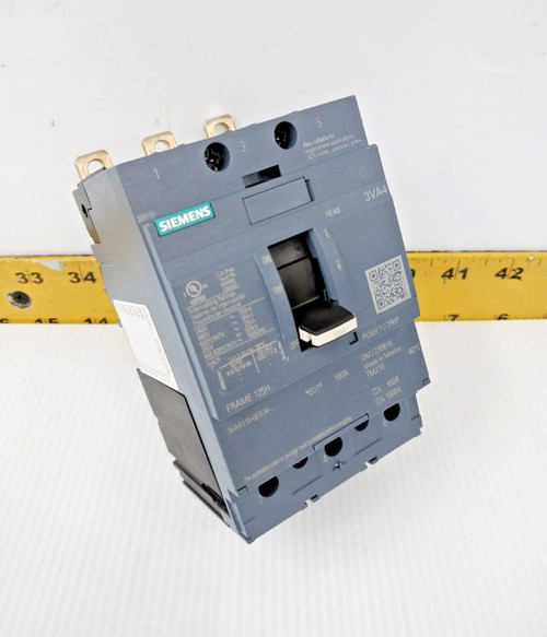 New Siemens 100 Amp Bolt-On Circuit Breaker 600 VAC 3 Pole  3VA4110-6ED34-0AA0