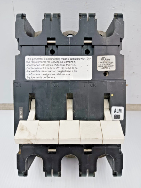 AIRPAX / Sensata 600 Amp Circuit Breaker 1 Pole JTMP-3-1RLS4-37967-600-S