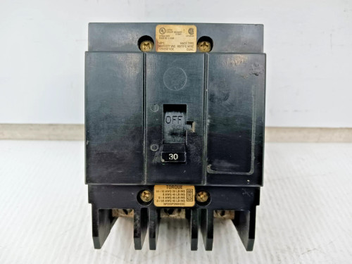 Cutler Hammer 30 Amp Bolt-On Circuit Breaker 3 Pole 277/480 VAC 65kA GHB3030