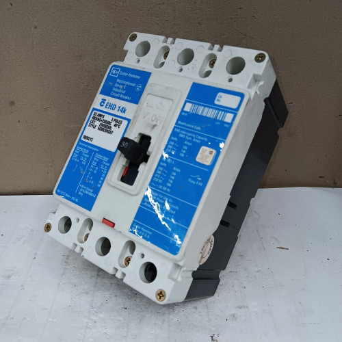 CUTLER-HAMMER 30 AMP CIRCUIT BREAKER 3 POLE 480V 18kA @ 240V EHD3030L