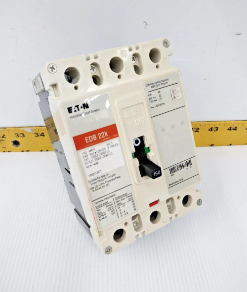 Eaton 150 Amp Circuit Breaker 240 VAC / 125 VDC 3 Pole EDB3150BP10 (#2)