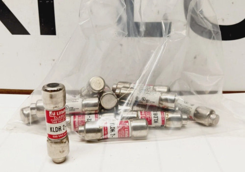 14) NEW LITTELFUSE 2-1/2 AMPTIME-DELAY FUSE 600 VAC KLDR-2-1/2
