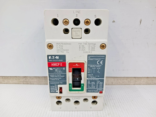 Eaton 3 Amp Motor Circuit Protector 3 Pole 600Y/347 VAC HMCPE003A0C
