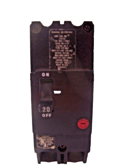 GE 20 AMP BOLT ON CIRCUIT BREAKER 480Y/277 VAC 2 POLE TEY220