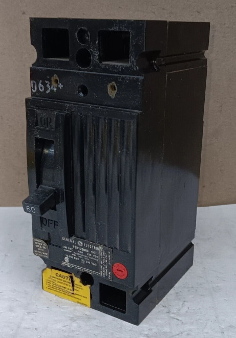 GE 60 AMP CIRCUIT BREAKER 2 POLE 240 VAC TEB122060