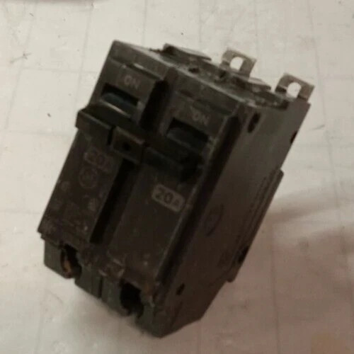 GENERAL ELECTRIC 20 AMP 2 POLE BOLT-ON CIRCUIT BREAKER 240 VAC THQB220