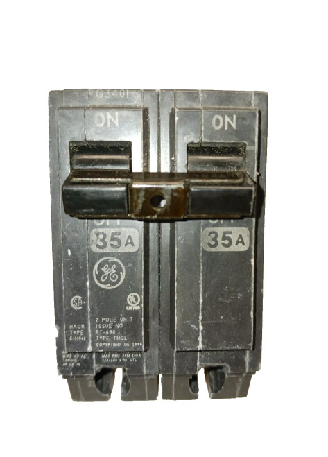 GE 35 AMP CIRCUIT BREAKER 2 POLE 120/240 VAC THQL2135