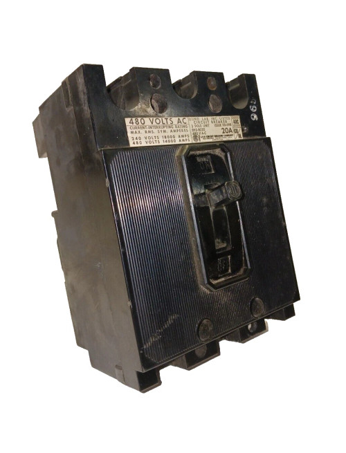 I-T-E SIEMENS 20 AMP CIRCUIT BREAKER 480 VAC EH3B020