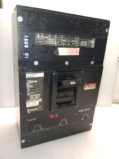 ITE JJ63B400 400 AMP CIRCUIT BREAKER 3 POLE 600 VAC 35kA @ 480 VAC