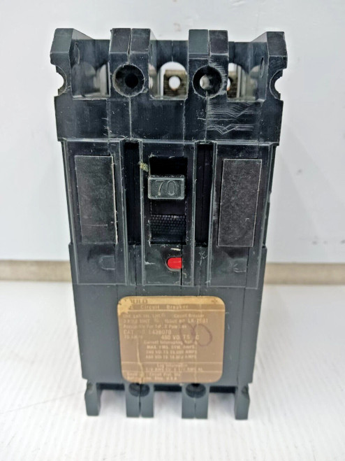 GOULD 70 AMP CIRCUIT BREAKER 3 POLE 480 VAC E43B070