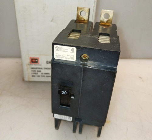 NEW EATON CUTLER HAMMER 20 AMP BOLT-ON CIRCUIT BREAKER 2P 277/480 VAC GHB2020
