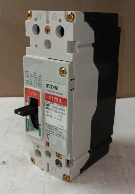 NEW EATON EGH2030FFB 30 AMP CIRCUIT BREAKER 2 POLE 600Y/347 VAC 100kA @ 240V