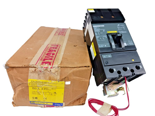 New Square D 150 Amp I-Line Circuit Breaker 3P 600V KA361502100J w/ Alarm Switch