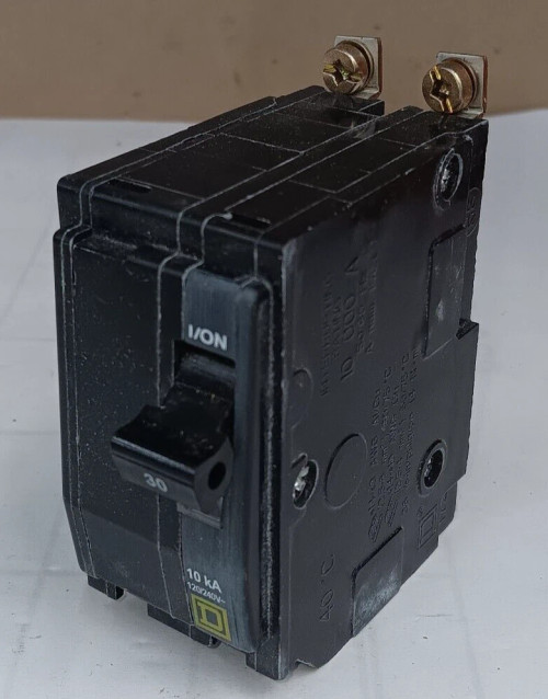 NEW SQUARE D 30 AMP BOLT-ON CIRCUIT BREAKER 2 POLE 240 VAC QOB230
