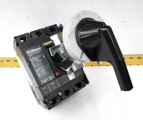 NEW SQUARE D 15 AMP CIRCUIT BREAKER W/ HANDLE MECH. 600 VAC 3 POLE HLL36015LV