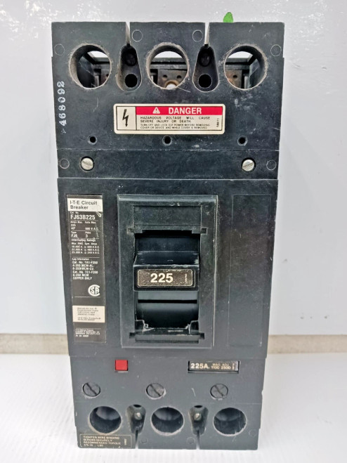 SIEMENS ITE 225 AMP CIRCUIT BREAKER 3 POLE 600 VAC FJ63B225
