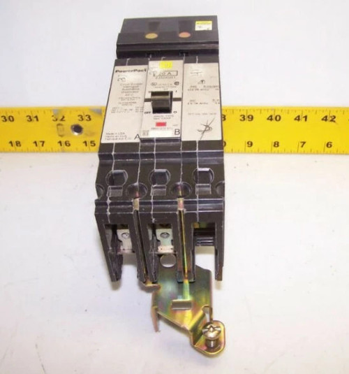 SQUARE D 20 AMP POWERPACT FJA I-LINE CIRCUIT BREAKER 2 POLE 277/480V FJA240201