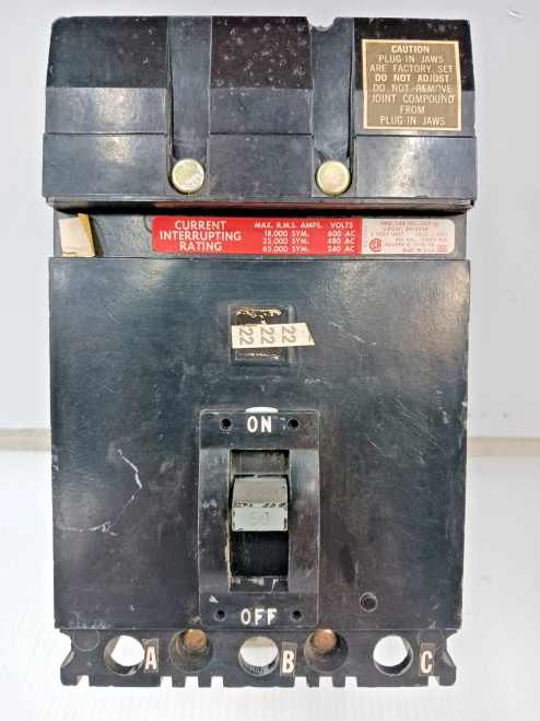 Square D 50 Amp I-Line Circuit Breaker 3 Pole 600 VAC FH36050