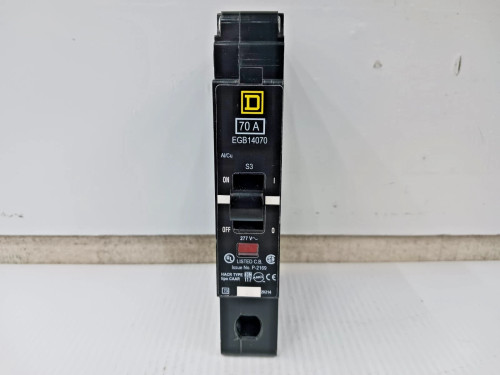 Square D 70 Amp Bolt-On Circuit Breaker 1 Pole 277 VAC 35kA EGB14070
