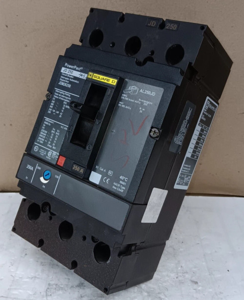 SQUARE D JDM26250 CIRCUIT BREAKER 250 AMP 2 POLE 600 VAC
