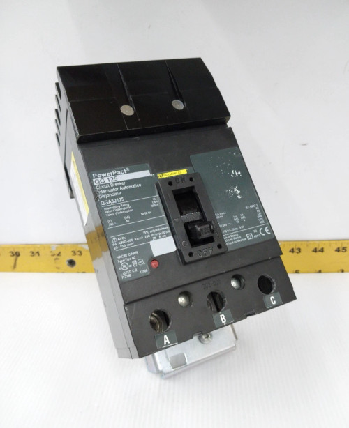Square D PowerPact 125 Amp I-Line Circuit Breaker 240 VAC 3 Pole QGA32125