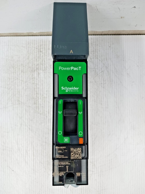 Square D PowerPacT 20 Amp I-Line Circuit Breaker 1P 347 VAC / 125 VDC BGA160201