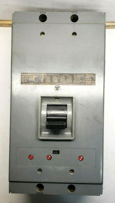 Westinghouse 1200 Amp Circuit Breaker W/ 1000 Amp Trip 600 VAC 3 Pole HNB31200F