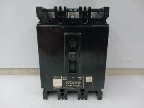 Westinghouse 60 Amp Circuit Breaker 3 Pole 240 VAC 10kA EB3060