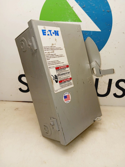 NEW EATON DG321UGB 30 AMP 240 VAC 60Hz NON-FUSIBLE GENERAL DUTY SAFETY SWITCH