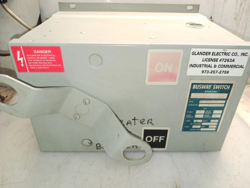 ITE SIEMENS BOS16421U 30 AMP FUSIBLE BUS PLUG 3 PHASE 4W 250 VAC