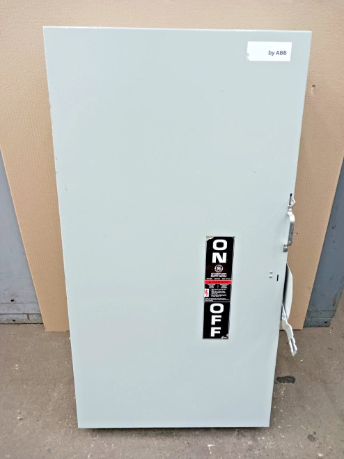 GE 400 AMP NON-FUSIBLE SAFETY SWITCH DISCONNECT 600 VAC / 250 VDC 3 POLE THN3365