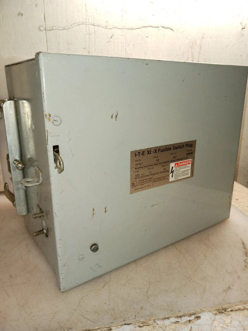 ITE 60 AMP XL-X FUSIBLE VACU-BREAK BUSWAY BUS PLUG SWITCH RV462 3PH 4W 600 VAC