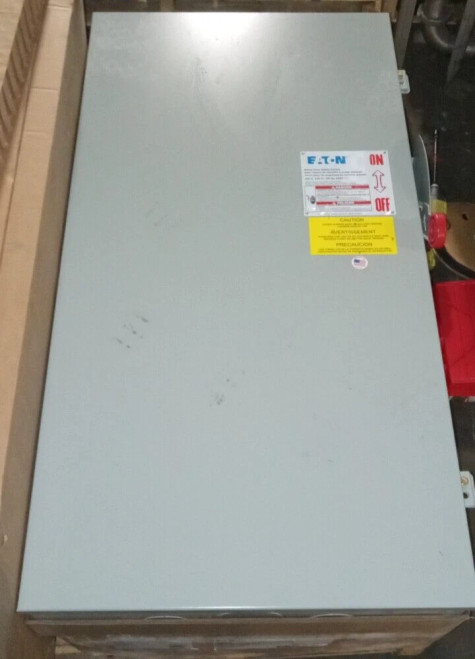 NEW EATON DH325NGK 400 AMP SAFETY SWITCH DISCONNECT 3 POLE FUSIBLE 240 VAC