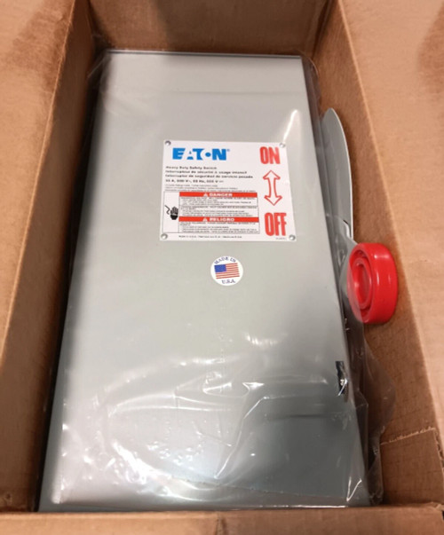NEW EATON DH261URK 30 AMP SAFETY DISCONNECT SWITCH NEMA 3R 2 POLE NON-FUSED 600V