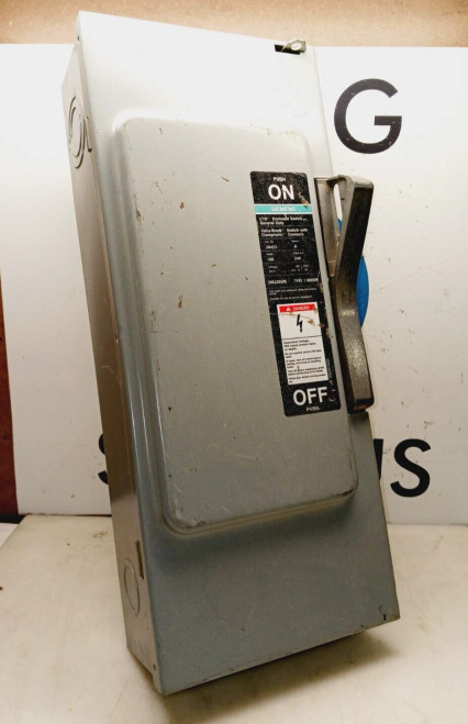 NEW SIEMENS JN423 100 AMP NON-FUSED GENERAL DUTY SAFETY SWITCH 3 POLE 240 VAC