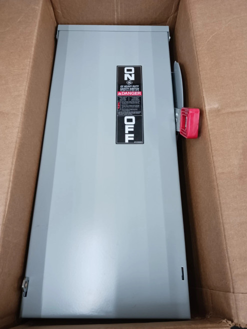 New GE 100 amp Fusible Safety Switch TH4323R 3 Pole 4-Wire 240 Vac