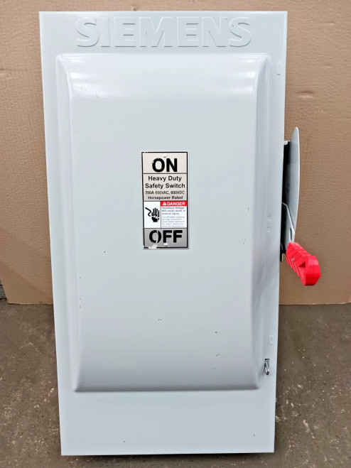 Siemens 200 Amp Fusible Heavy Duty Safety Switch 3 Pole 600V AC/DC HF364N