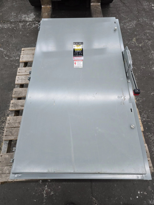 Square D 400 Amp Fusible Indoor Safety Disconnect Switch 600 VAC 3 Pole H365