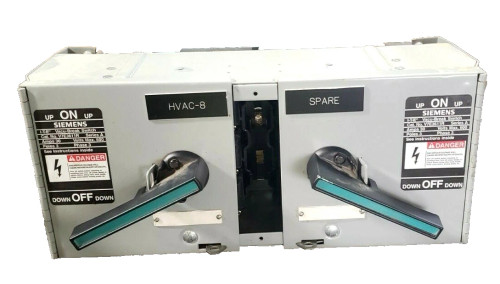 Siemens Vacu-Break 30 Amp Double Branch Fusible Panelboard Switch 600V V7E3611R