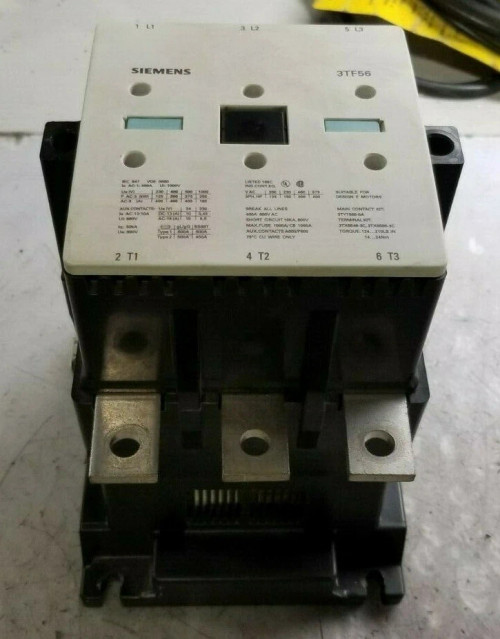 SIEMENS SIZE 6 CONTACTOR 208 VAC COIL 600 VAC 400 HP 3TF5622-0AM2