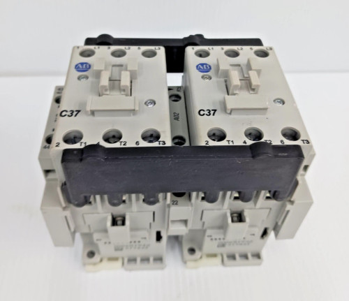 New Allen Bradley 104-C37D22 Reversing Contactor 120 V Coil 37 Amp