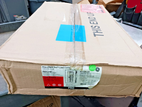 New GE 125 Amp Main Lug Load Center PLM2412C 24 Circuit 1Ph 3W 120/240 Vac