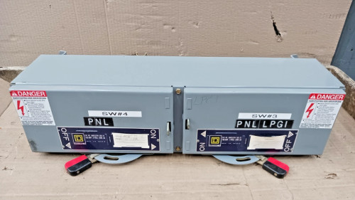 Square D 100 Amp Twin Fusible Panelboard Switch QMB323TW 3P 240 Vac