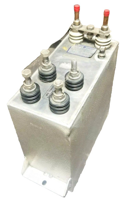 GE 400 KVAR DIELEKTROL CAPACITOR 1000 VOLT 1 PHASE INTERNAL DISCHARGE 19L448RP4
