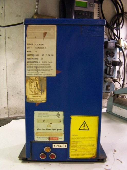 MYRON ZUCKER SERIES CALMOUNT 4KVAR CAPACITOR 480V 3PH NEMA 12 KIM43004-3