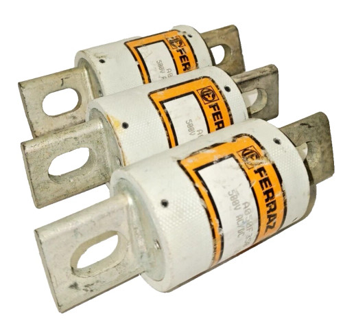 3) FERRAZ 350 AMP FUSE 500 VAC/500 VDC A050F350