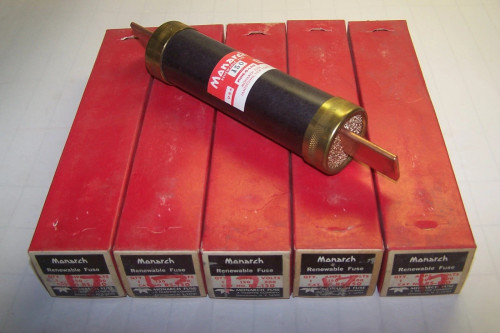 5) NEW MONARCH 150 AMP 600 VAC RENEWABLE FUSE RS-150 LOT OF 5